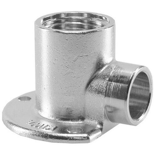 Riko Messing Soldeer Muurplaat Laag 1/2x15 Nikkel, Doe-het-zelf en Verbouw, Sanitair, Nieuw, Ophalen of Verzenden