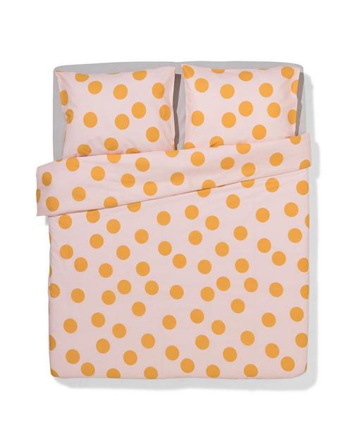 HEMA Dekbedovertrek 240x220cm zacht katoen stippen roze, Huis en Inrichting, Slaapkamer | Beddengoed, Nieuw, Verzenden