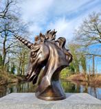 Beeldje - A Unicorn bust - Brons