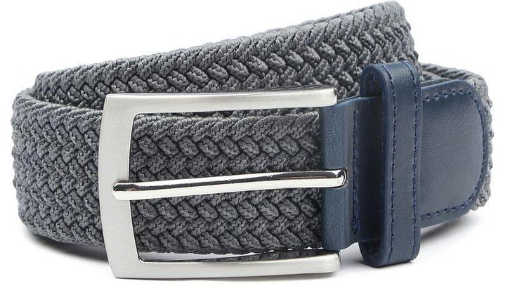 Suitable Geweven Riem Antraciet maat 95 Heren, Kleding | Heren, Riemen en Ceinturen, Nieuw, Echt leder, Verzenden