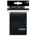 PRO 15+ Card Box 3-pack - Zwart | Ultra Pro - Trading cards, Verzenden, Nieuw