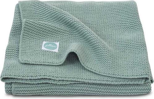 Jollein Baby Deken Ledikant 100x150cm Basic Knit - Forest, Huis en Inrichting, Slaapkamer | Matrassen en Bedbodems, Verzenden