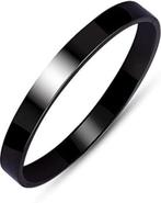 Bangle armband voor mannen zwart, Sieraden, Tassen en Uiterlijk, Armbanden, Verzenden, Nieuw, Zwart, Staal