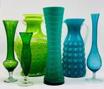Empoli & Opalina Fiorentina - Vaas (6) - Glas, Soufflé - Lot, Antiek en Kunst, Kunst | Designobjecten