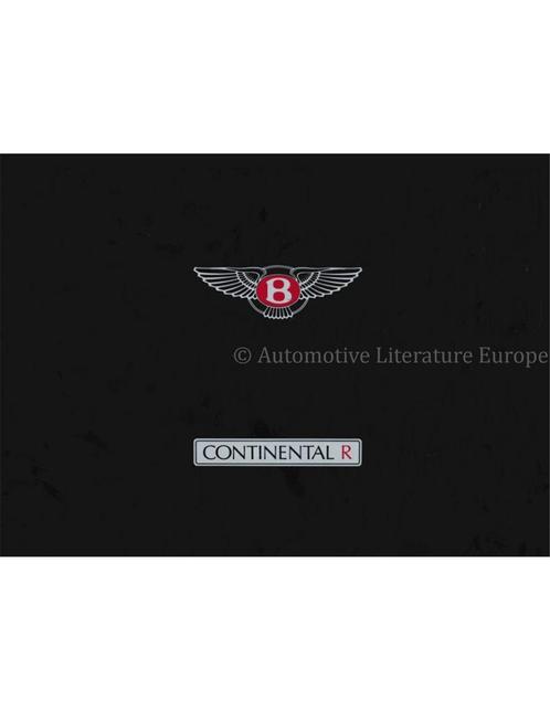 1991 BENTLEY CONTINENTAL R PERSMAP ENGELS, Boeken, Auto's | Folders en Tijdschriften
