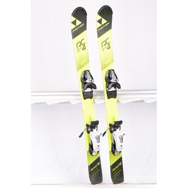 110 130 kinder skis FISCHER RC4 RACE Jr, yellow/black + Fis, Sport en Fitness, Skiën en Langlaufen, Skiën, 100 tot 140 cm, Carve