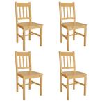 Stoelen Grenenhout Set van 4 | Retourdeal | 35% Voordeel, Overige kleuren, Nieuw, Ophalen of Verzenden, Vier