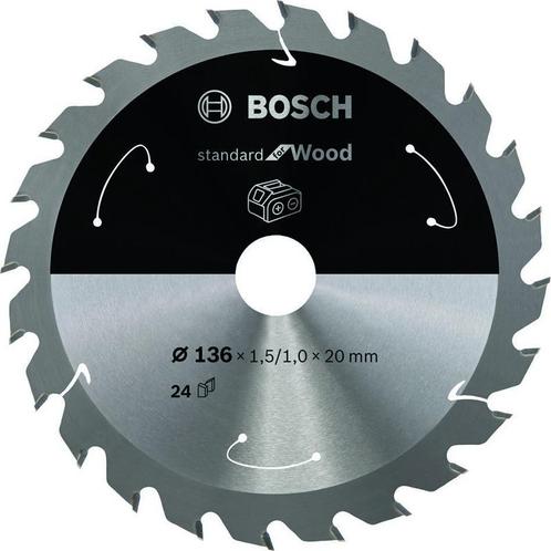 BOSCH Cirkelzaagblad Standard voor hout - Ø 136x20x1,5/1,0, Doe-het-zelf en Verbouw, Gereedschap | Zaagmachines, Verzenden