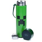 Thermosfles Minecraft Creeper met Digitale Thermometer RVS -, Ophalen of Verzenden, Nieuw