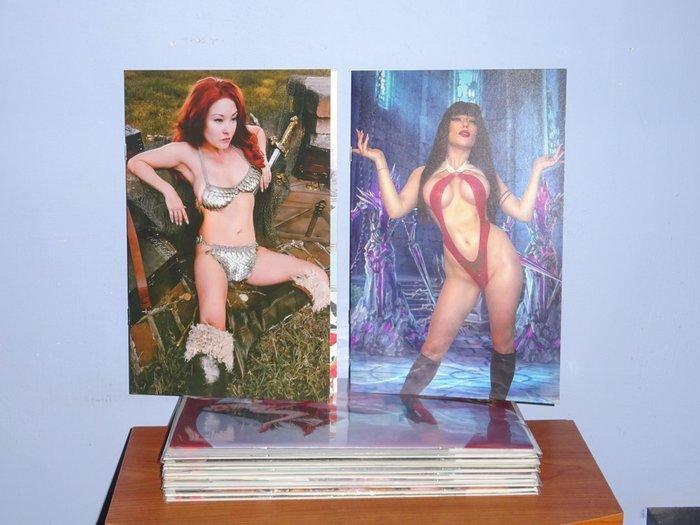 Vampirella, Red Sonja, Barbarella - 12 x incentive virgin, Boeken, Strips | Comics