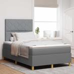 vidaXL Boxspring bed met matras Lichtgrijs 120 x 190 cm Stof, Huis en Inrichting, Slaapkamer | Bedden, Verzenden, Nieuw