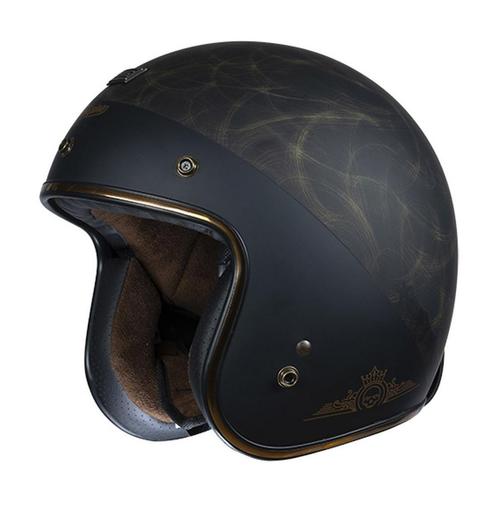 Origine primo rocker jethelm mat brons, Motoren, Kleding | Motorhelmen, Nieuw met kaartje, Verzenden