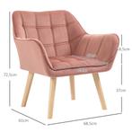 TRUUSK Enkele Stoel, Relaxstoel, Stoel Met Fluweelachtige Af, Huis en Inrichting, Stoelen, Verzenden, Nieuw