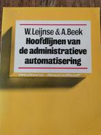 Hoofdlijnen administr. automatisering 9789001536701 Leynse, Boeken, Verzenden, Gelezen, Leynse
