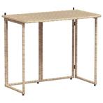 Inklapbare Tuintafel Beige | OP = OP | 46% Korting, Ophalen of Verzenden, Nieuw, Rechthoekig, Kunststof