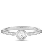 Ring - 14 karaat Witgoud, 14K witgouden ring met 0,25ct, Sieraden, Tassen en Uiterlijk, Ringen, Nieuw