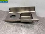 RVS Spoelblad met afvalgat 120 cm Horeca, Ophalen of Verzenden, Gebruikt