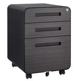 Mobiele Archiefkast met Slot – 3 Lades Metaal Zwart, Huis en Inrichting, Kasten | Kledingkasten, Verzenden, Nieuw