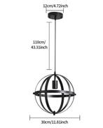 Industriële Vintage Hanglamp – Zwarte Metalen Plafondlamp, Huis en Inrichting, Lampen | Hanglampen, Verzenden, Nieuw
