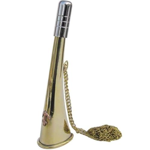 Misthoorn Messing met Ketting 15cm, Watersport en Boten, Accessoires en Onderhoud, Ophalen of Verzenden
