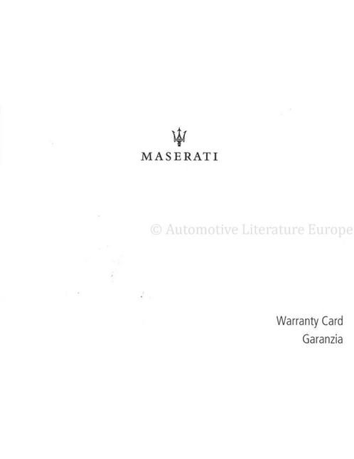 2018 MASERATI LEVANTE ONDERHOUDSBOEKJE ITALIAANS | ENGELS, Auto diversen, Handleidingen en Instructieboekjes