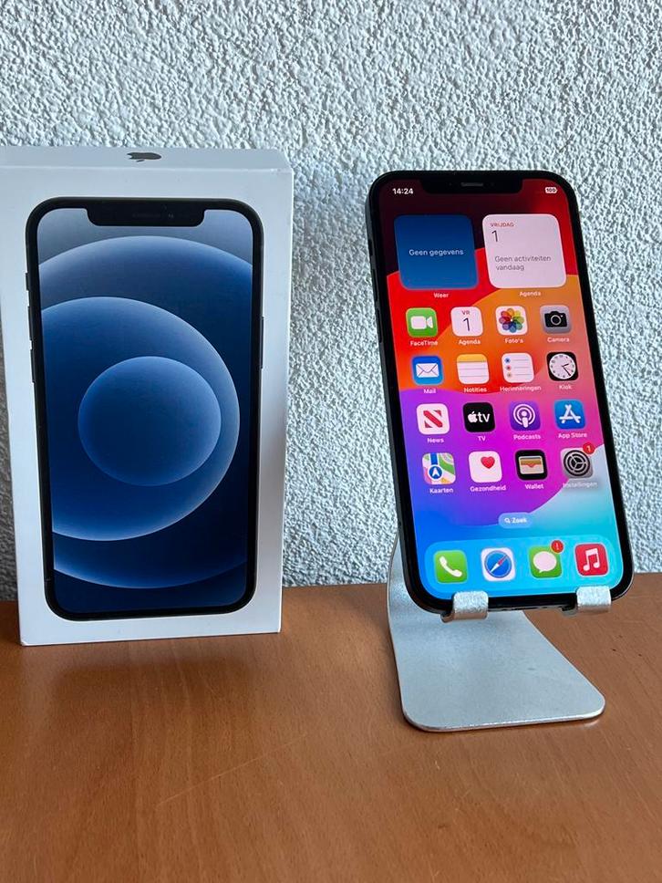 Apple iPhone 12 64GB / 128GB / Zwart / Garantie, Telecommunicatie, Mobiele telefoons | Apple iPhone, Zonder abonnement, iPhone 12