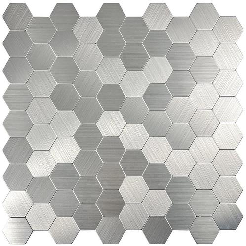 Zelfklevende Mozaïek Tegel - Afimera Hexagon - Geborsteld, Huis en Inrichting, Woonaccessoires | Wanddecoraties, Nieuw, Ophalen of Verzenden