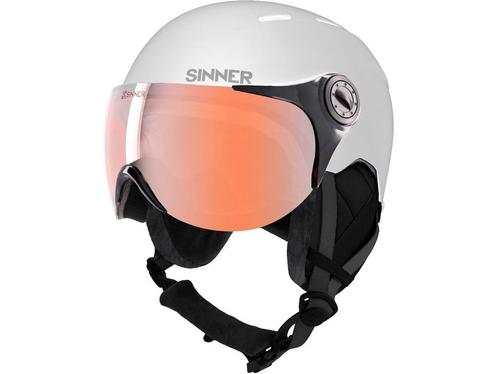 SINNER - Typhoon Visor - Mat Wit- Unisex - Maat 53, Huis en Inrichting, Woonaccessoires | Overige, Zo goed als nieuw, Verzenden