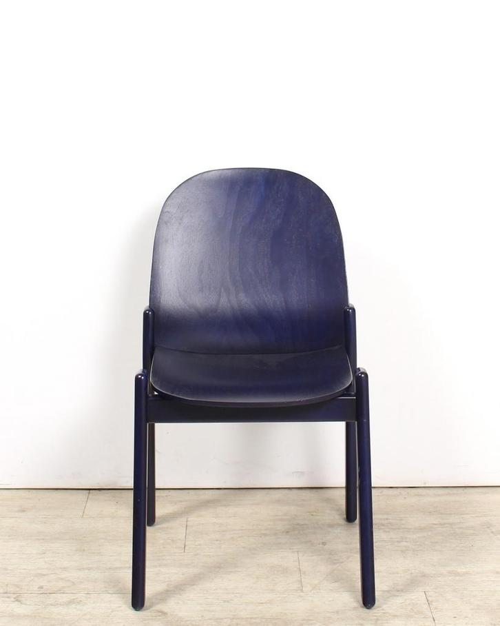 KKID Nordic stoel, 4-poot, blauw gebeitst eiken, Huis en Inrichting, Stoelen, Nieuw, Ophalen of Verzenden