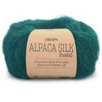 DROPS Brushed Alpaca Silk Uni Colour - 11 bosgroen - Wol G, Ophalen of Verzenden, Nieuw
