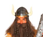 Barbaarse Helm Met Horens, Hobby en Vrije tijd, Feestartikelen, Verzenden, Nieuw