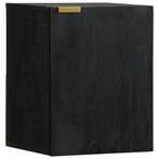 vidaXL Badkamerwandkast 38x33x48 cm bewerkt hout zwart, Huis en Inrichting, Badkamer | Badkamermeubels, Verzenden, Nieuw, Minder dan 100 cm