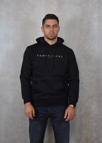 -30% Tommy Hilfiger  Tommy Hilfiger Reg linear gold hood ext, Kleding | Heren, Truien en Vesten, Verzenden, Nieuw, Zwart
