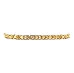 Gouden konings armband 19 cm 14 karaat, Verzenden, Zo goed als nieuw, Goud, Goud