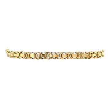 Gouden konings armband 19 cm 14 karaat beschikbaar voor biedingen
