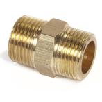 Messing draadnippel / draadfitting met 2 x 3/8 buitendraad, Ophalen of Verzenden, Nieuw