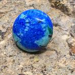 Natuurlijk azuurkiviertje ronde cabochon ø 19,8 mm- 5 g -