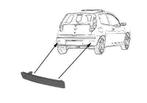 Fiat Punto, 2003 - 2009 - reflector in achterbumper, links