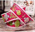 Lint met draad Roze Paaskuikens Oeuf Cocottes 40 mm x 20 m, Ophalen of Verzenden, Nieuw