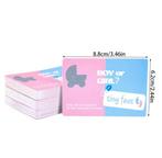 Genderreveal kraskaarten spel Girl or Boy met 18 kaarten, Verzenden, Nieuw, Feestartikel, Geboorte of Huwelijk