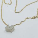 Halsketting - 18 karaat Geel goud - 0.07ct. tw. Diamant, Sieraden, Tassen en Uiterlijk, Kettingen, Nieuw