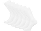 6 paar SQOTTON® Katoenen sokken - Naadloos - Wit, Kleding | Heren, Sokken en Kousen, Verzenden, Nieuw