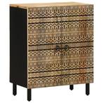 vidaXL Dressoir 60x33,5x75 cm massief ruw mangohout, Huis en Inrichting, Kasten | Overige, Verzenden, Nieuw