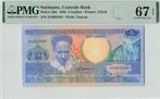 1986 Suriname P 130a 5 Gulden Pmg 67 Epq, Postzegels en Munten, Bankbiljetten | Europa | Niet-Eurobiljetten, Verzenden