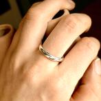 Platina aanschuif ring/trouw ring  | Cartier (zirconia), Sieraden, Tassen en Uiterlijk, Ringen, 18 tot 19, Gebruikt, Overige kleuren