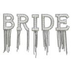 Bride Opstrijkletters Zilver, Verzenden, Nieuw