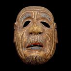 RARE - Signed Japan Wooden Noh/Kyogen Mask of OJI / -, Antiek en Kunst