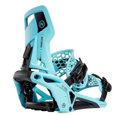 NIDECKER SUPERMATIC SNOWBOARD BINDINGEN Escape cyan, Sport en Fitness, Snowboarden, Bindingen, Nieuw, Ophalen of Verzenden