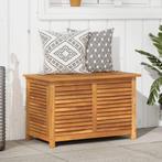 Tuinbox met jaloezien 90x50x56 cm massief acaciahout, Verzenden, Nieuw