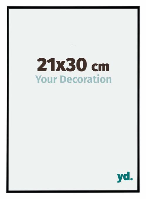 Fotolijst 21x30 cm - Zwart Mat - Kunststof - Evry, Huis en Inrichting, Woonaccessoires | Lijsten, Nieuw, Verzenden
